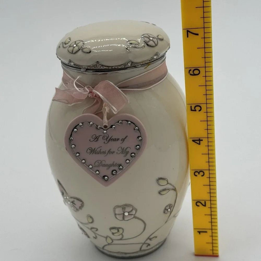 Ardleigh Elliott Musical Ginger‎ Jar A Year Of Wishes For My Daughter Porcelain